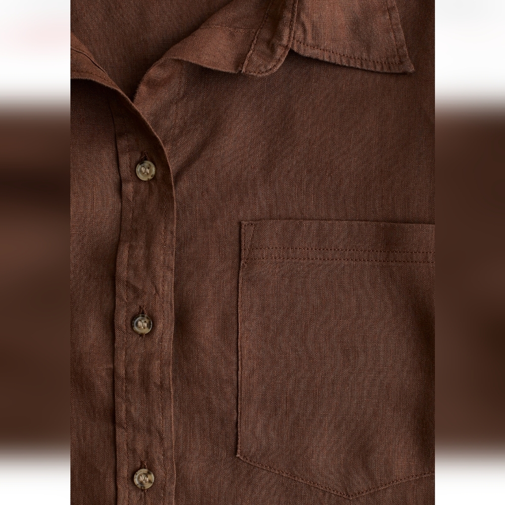 H&M Linen Button Down - Picture 3 of 8